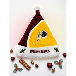 Forever Collectibles Washington Redskins Santa Hat Christmas NFL Team FOCO